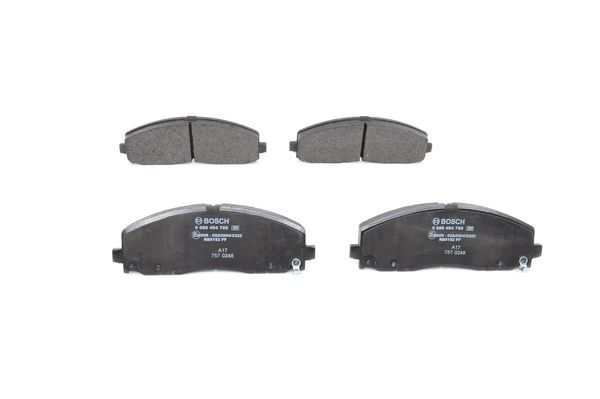 Set placute frana,frana disc 0 986 494 769 BOSCH