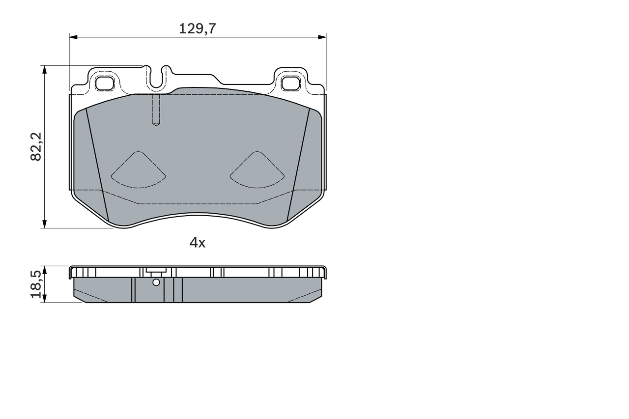 Set placute frana,frana disc 0 986 494 777 BOSCH