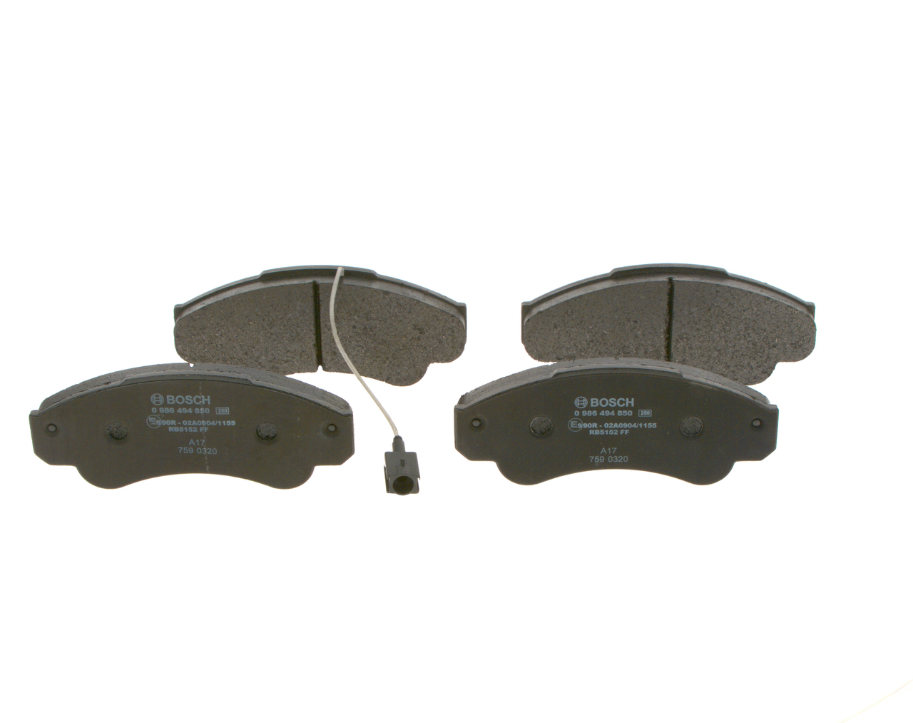 Set placute frana,frana disc 0 986 494 850 BOSCH