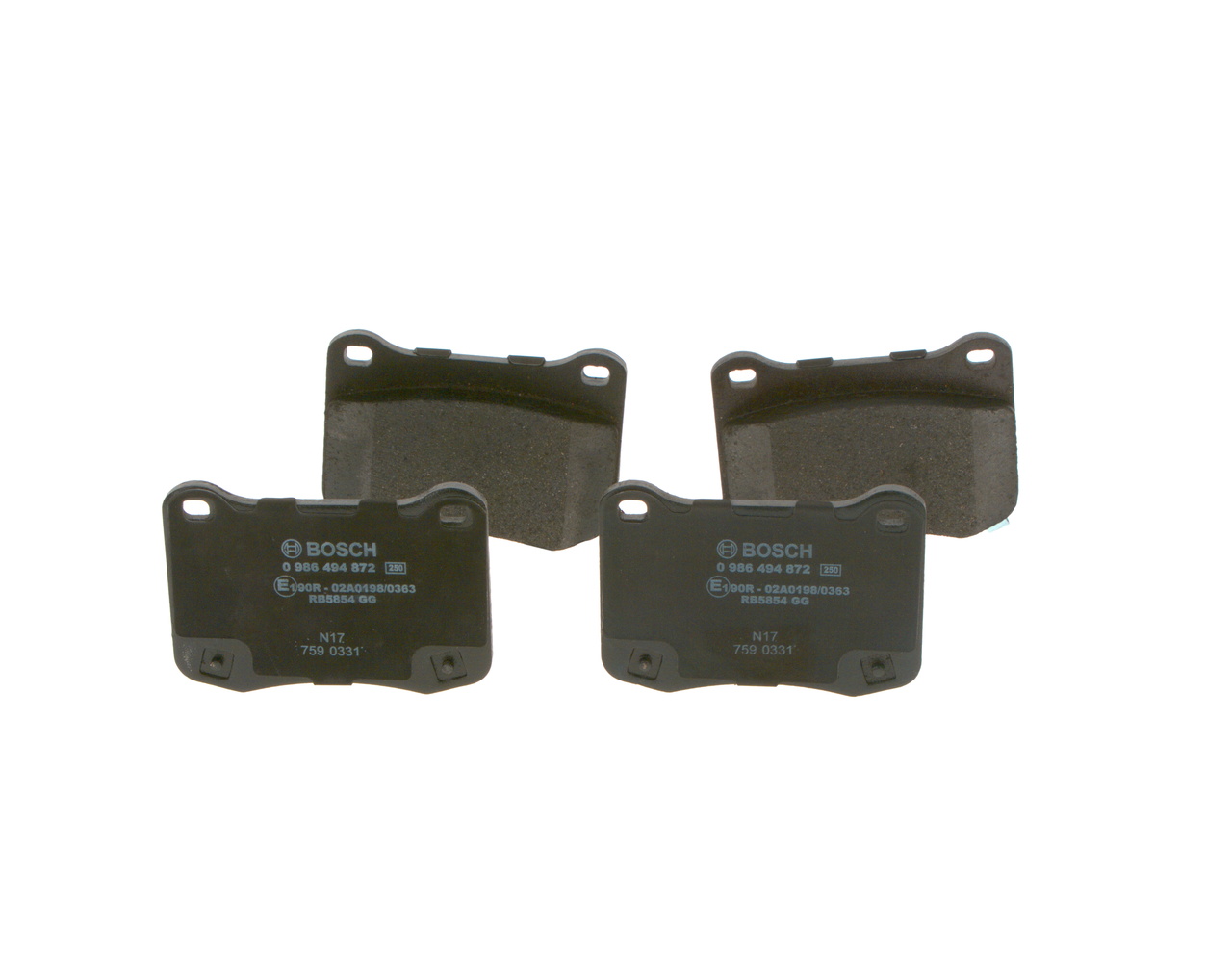 Set placute frana,frana disc 0 986 494 872 BOSCH