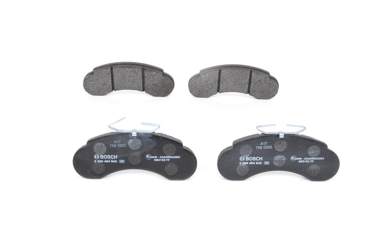 set placute frana,frana disc 0 986 494 942 BOSCH
