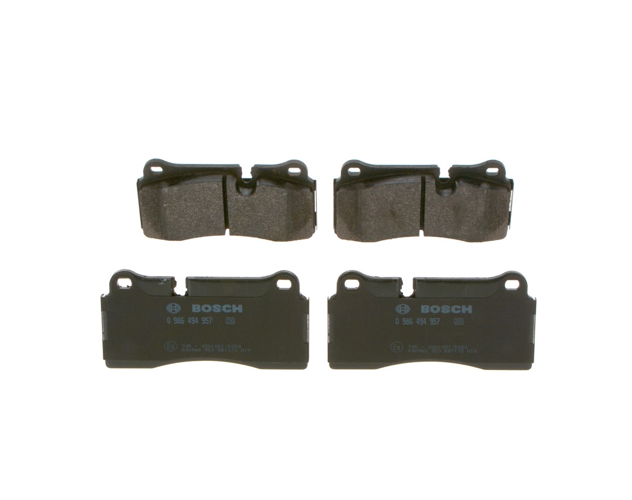 Set placute frana,frana disc 0 986 494 957 BOSCH