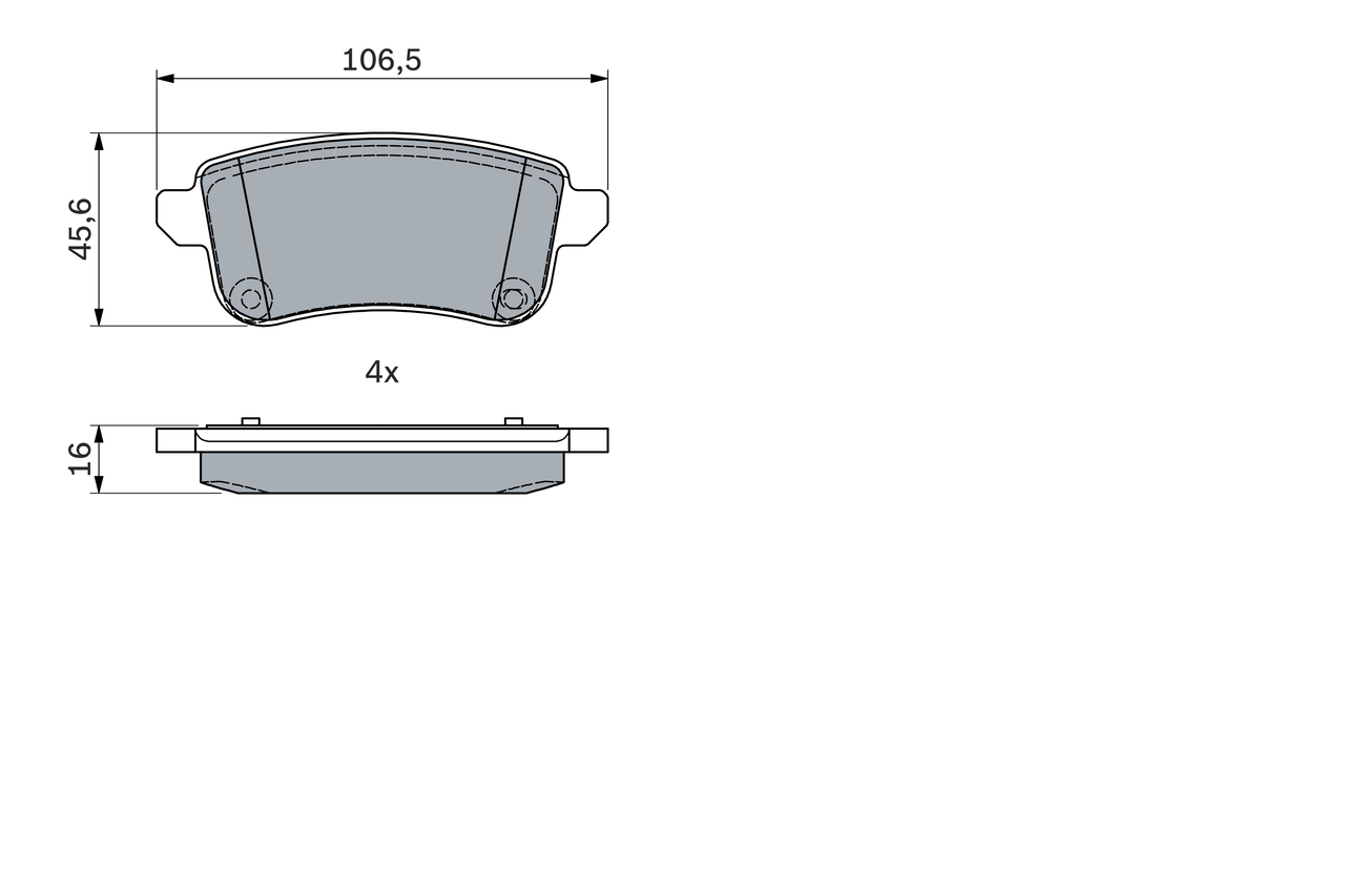 Set placute frana,frana disc 0 986 494 978 BOSCH