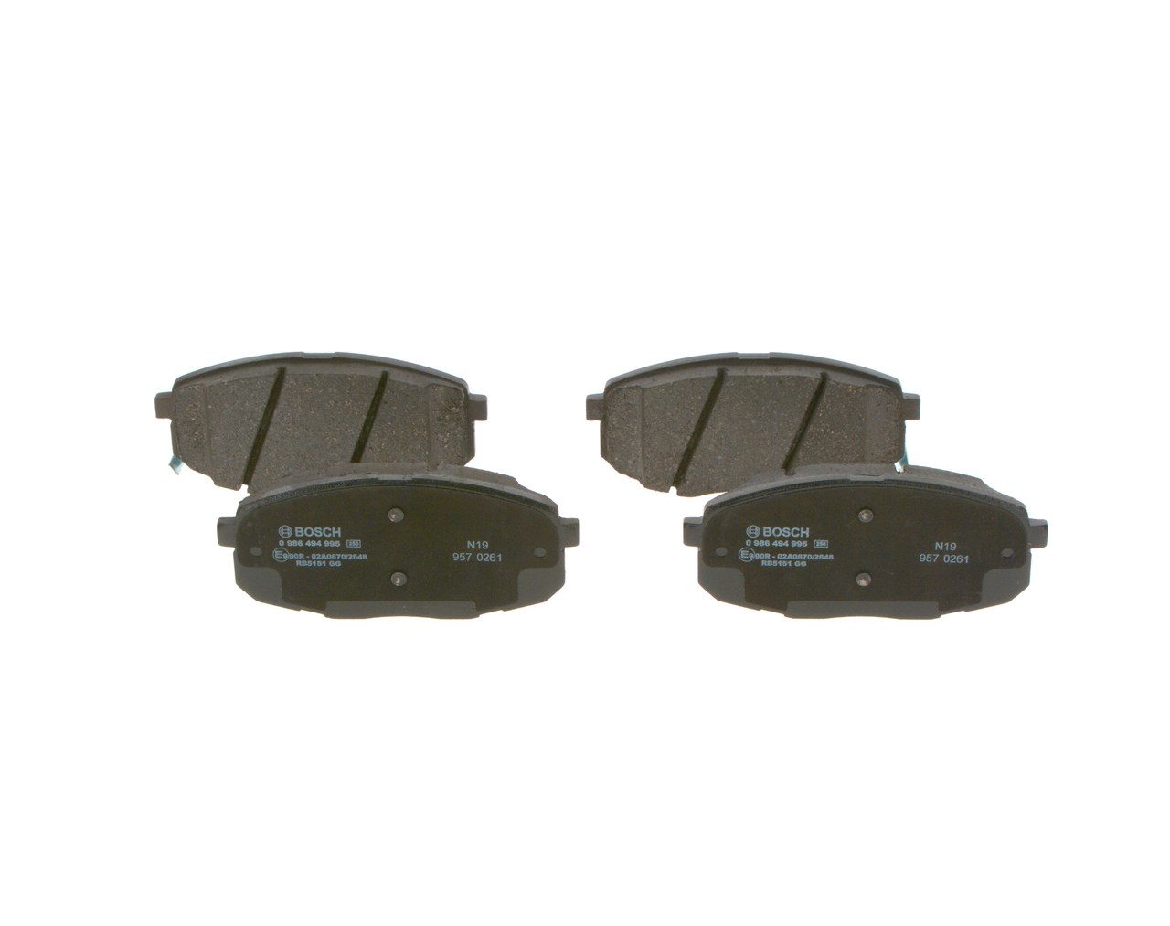 set placute frana,frana disc 0 986 494 995 BOSCH