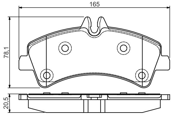 Set placute frana,frana disc 0 986 495 099 BOSCH