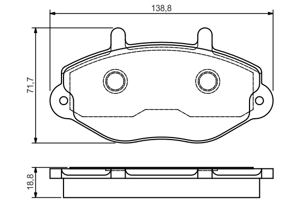 set placute frana,frana disc 0 986 495 112 BOSCH