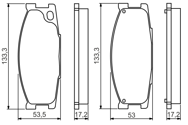 set placute frana,frana disc 0 986 495 130 BOSCH