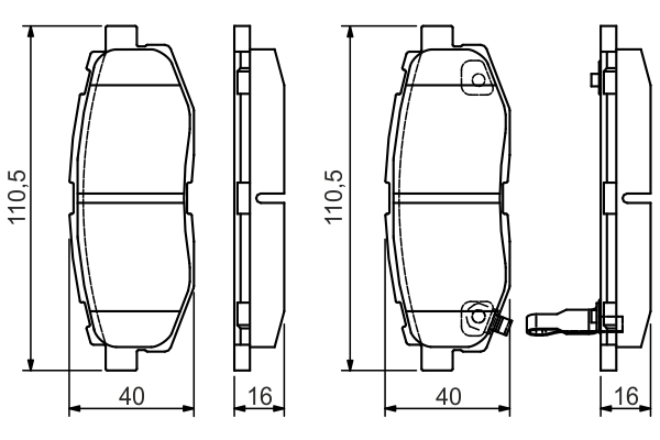 set placute frana,frana disc 0 986 495 135 BOSCH