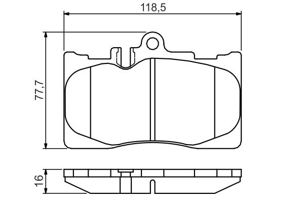 set placute frana,frana disc 0 986 495 138 BOSCH