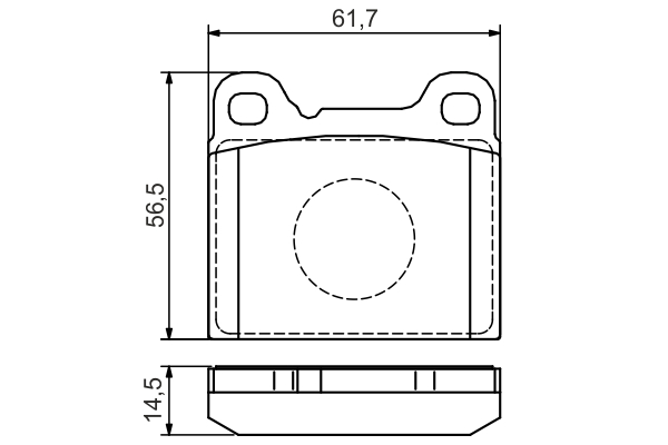 set placute frana,frana disc 0 986 495 141 BOSCH