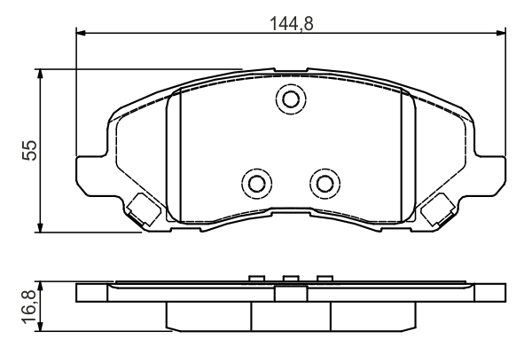 set placute frana,frana disc 0 986 495 170 BOSCH