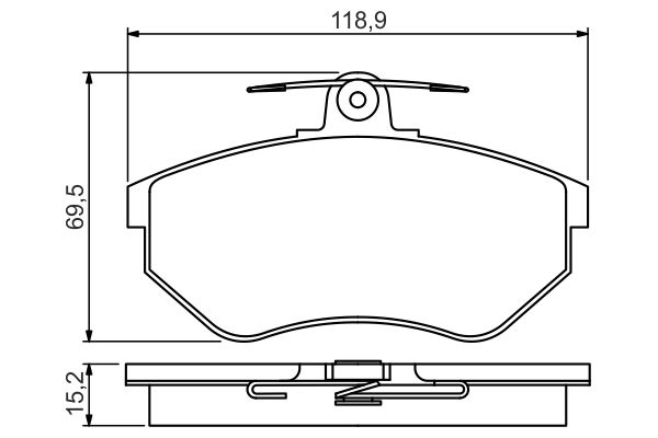 Set placute frana,frana disc 0 986 495 246 BOSCH