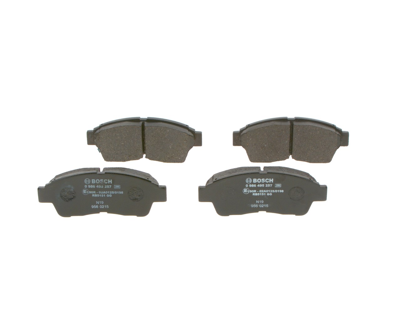 set placute frana,frana disc 0 986 495 257 BOSCH