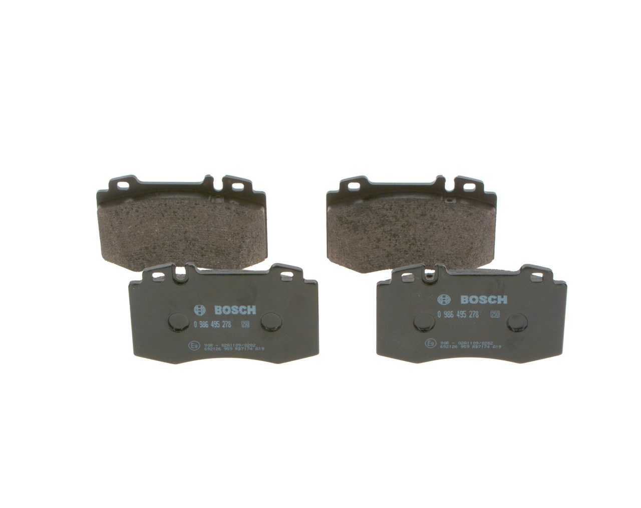 Set placute frana,frana disc 0 986 495 278 BOSCH