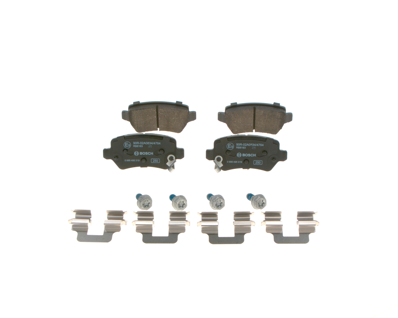 set placute frana,frana disc 0 986 495 319 BOSCH