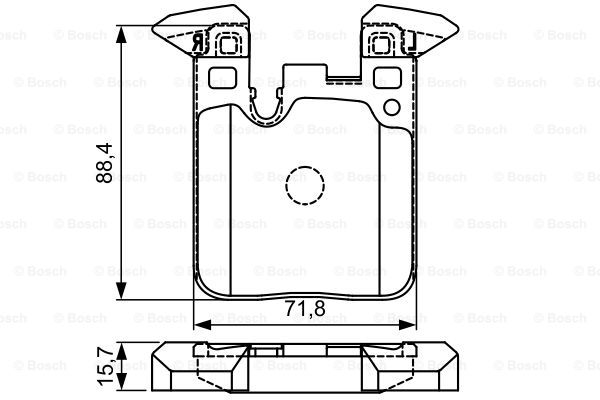 set placute frana,frana disc 0 986 495 335 BOSCH