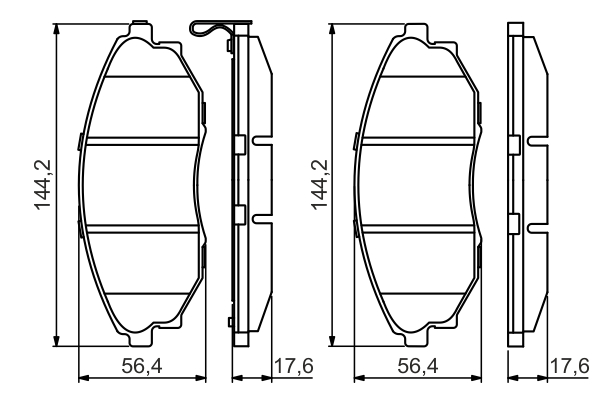 set placute frana,frana disc 0 986 495 353 BOSCH