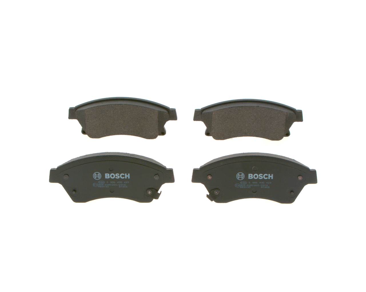 set placute frana,frana disc 0 986 495 423 BOSCH