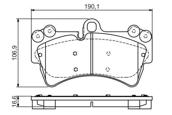 set placute frana,frana disc 0 986 495 435 BOSCH