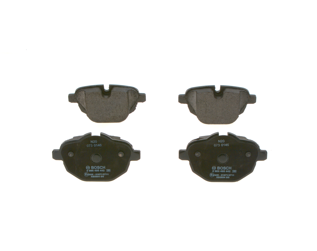 set placute frana,frana disc 0 986 495 442 BOSCH