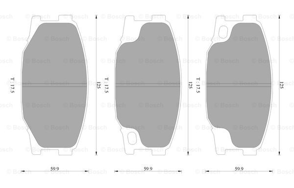 Set placute frana,frana disc 0 986 AB2 335 BOSCH