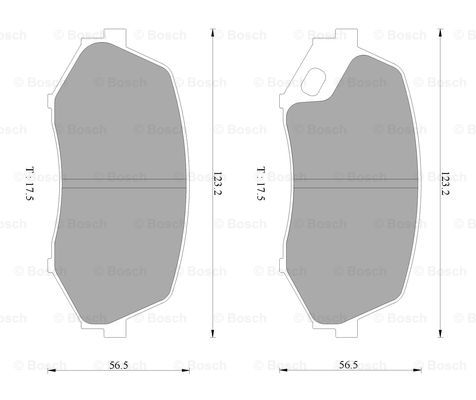 Set placute frana,frana disc 0 986 AB2 368 BOSCH