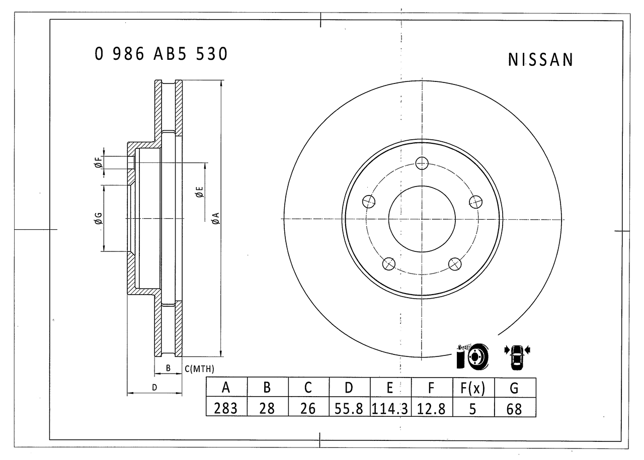 Filtru aer F 026 400 758 BOSCH