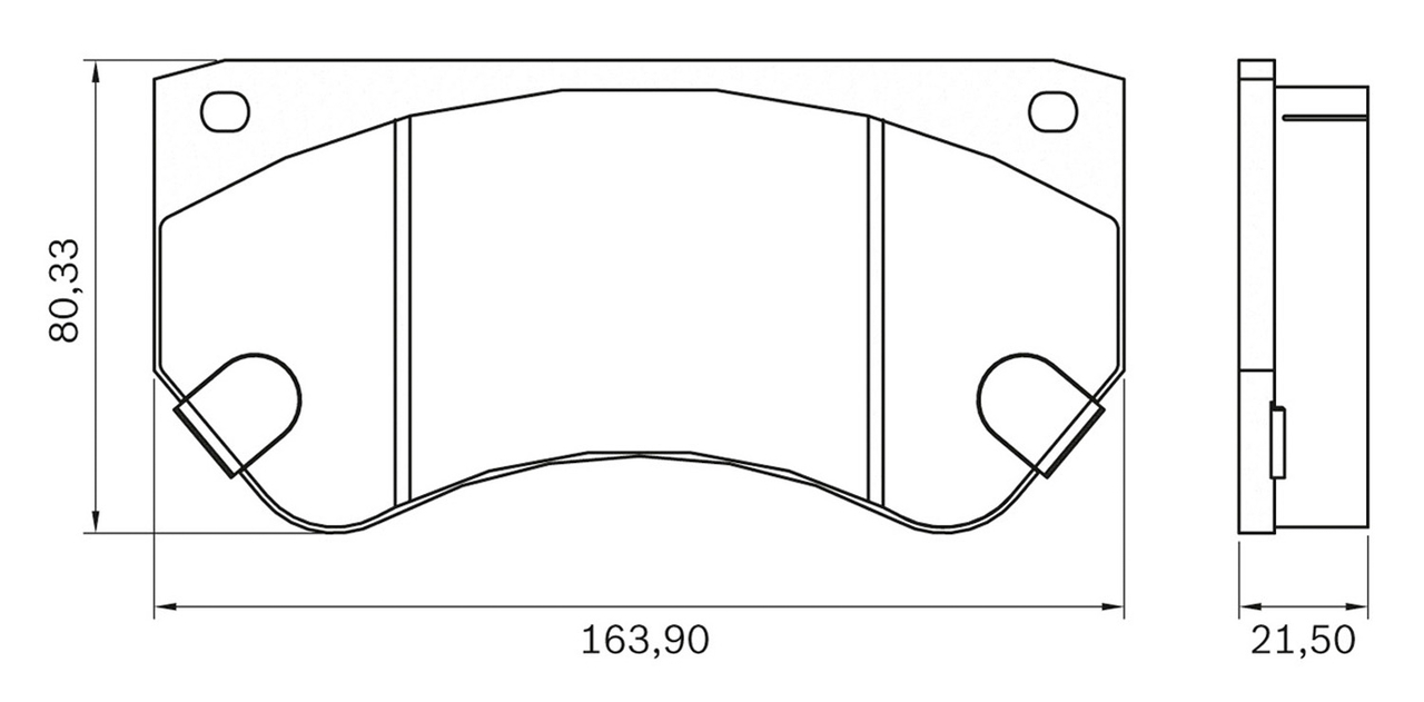 Set placute frana,frana disc 0 986 BB0 004 BOSCH