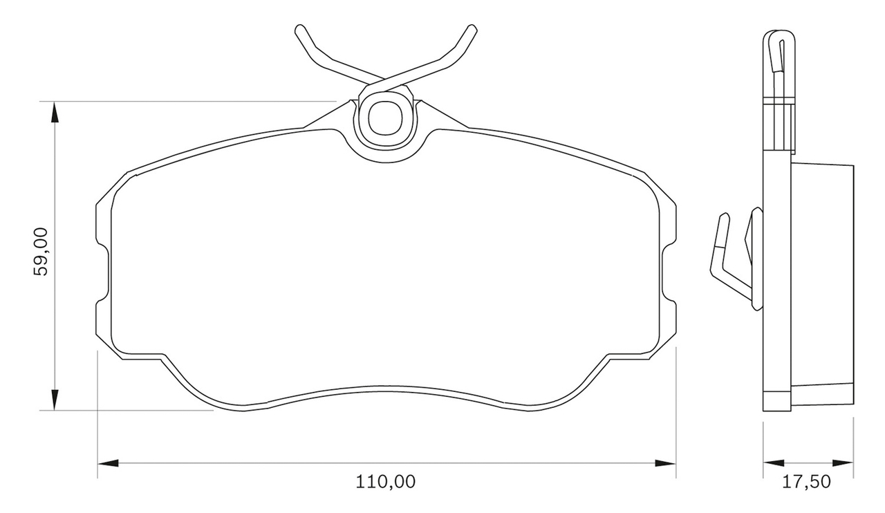 Set placute frana,frana disc 0 986 BB0 039 BOSCH