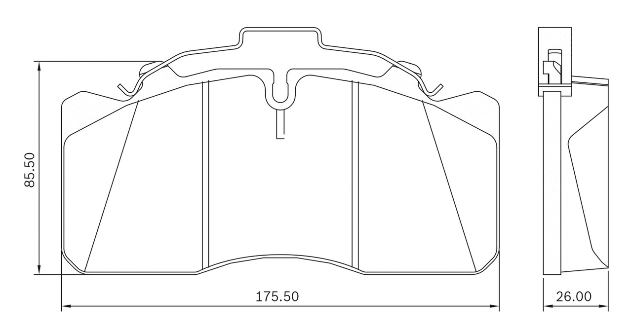 Set placute frana,frana disc 0 986 BB0 072 BOSCH
