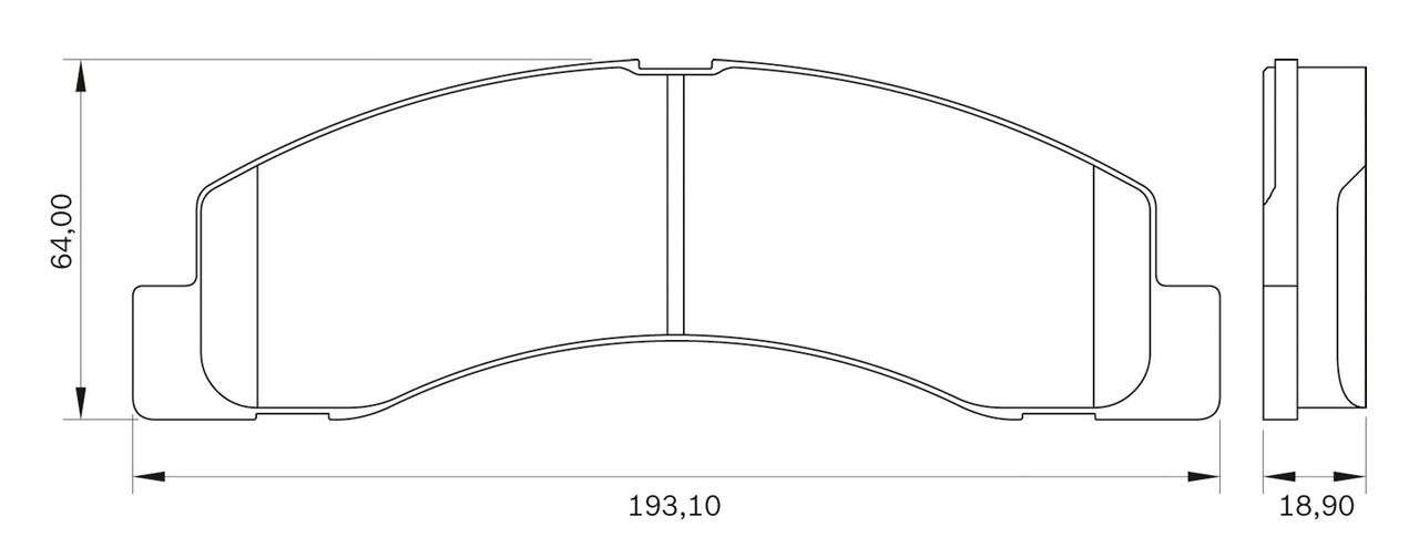 Set placute frana,frana disc 0 986 BB0 111 BOSCH