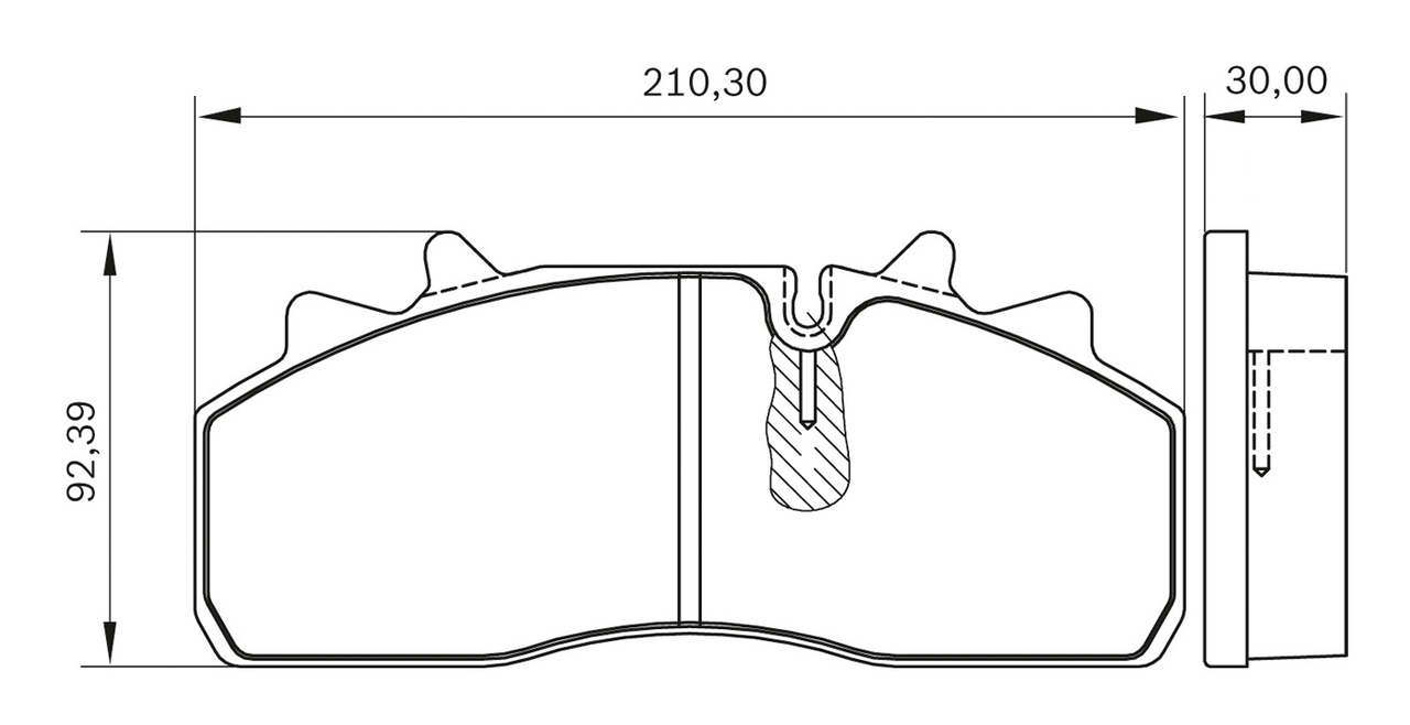 Set placute frana,frana disc 0 986 BB0 702 BOSCH
