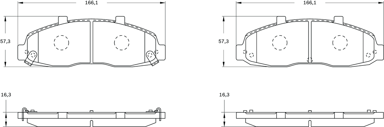 set placute frana,frana disc 0 986 BB0 936 BOSCH