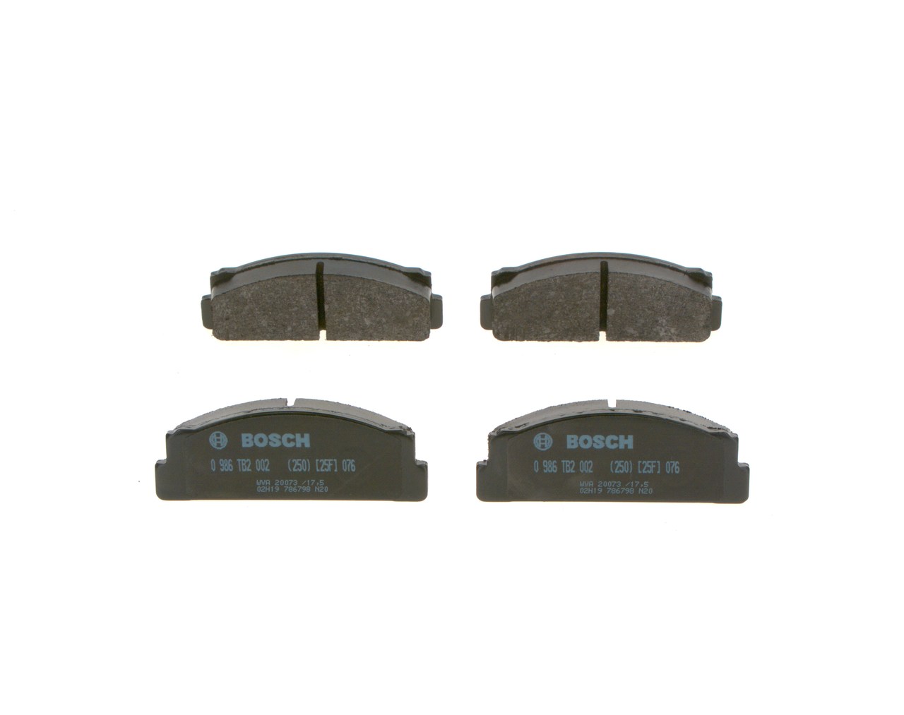 set placute frana,frana disc 0 986 TB2 002 BOSCH