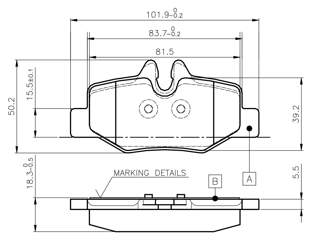set placute frana,frana disc 0 986 TB2 883 BOSCH