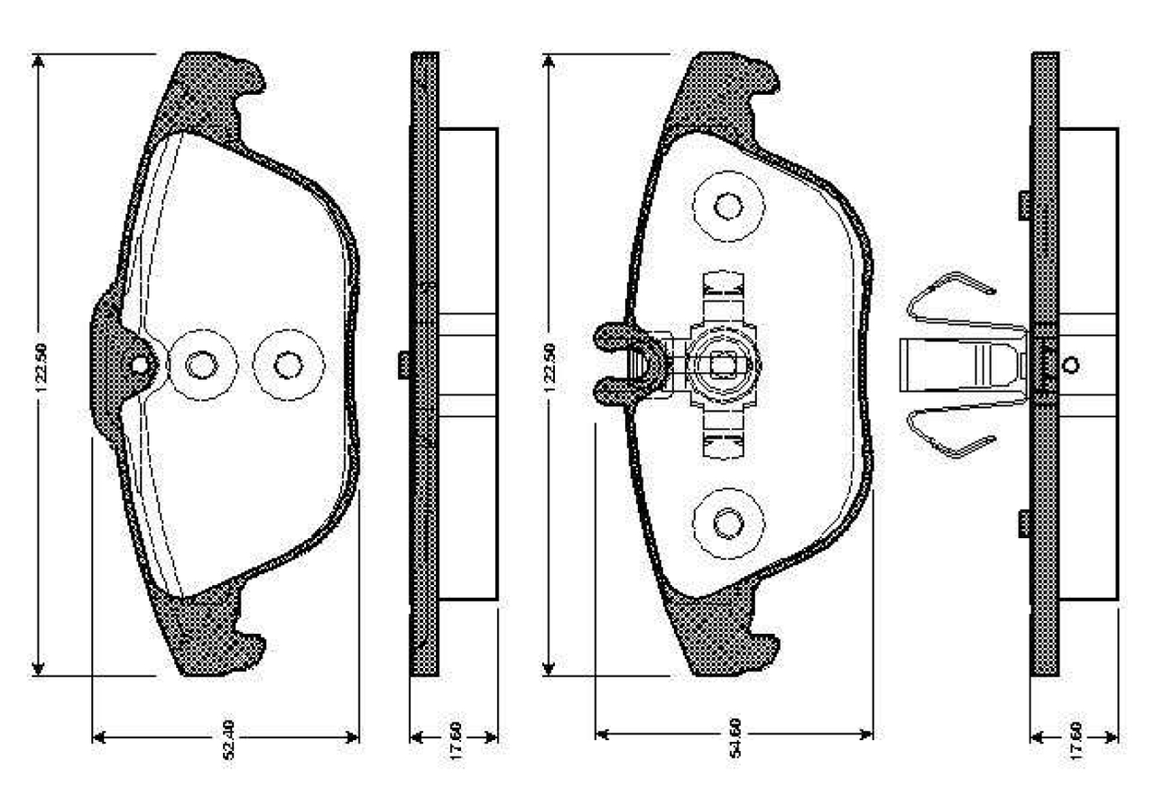 set placute frana,frana disc 0 986 TB3 049 BOSCH
