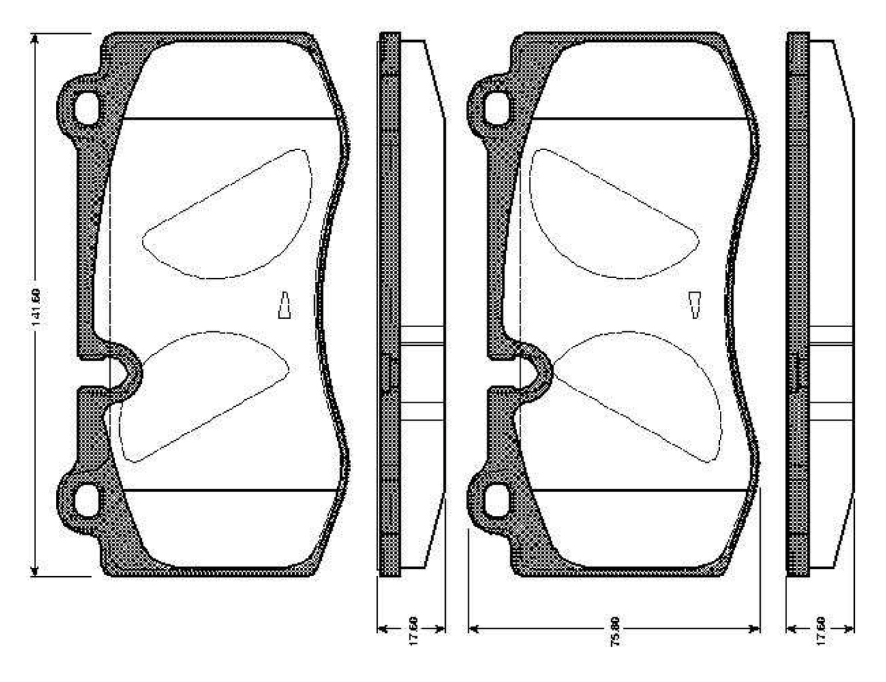 set placute frana,frana disc 0 986 TB3 050 BOSCH