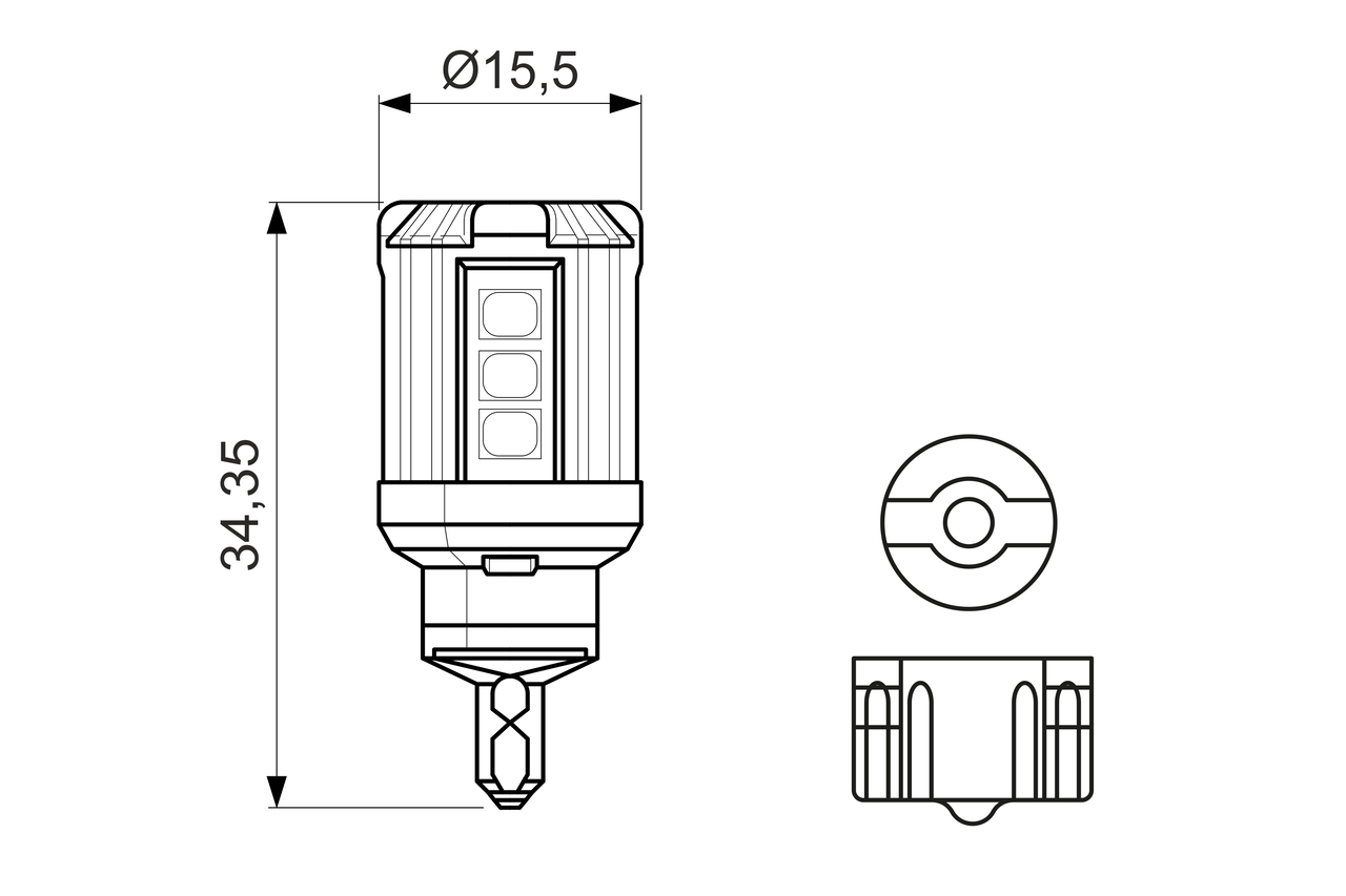 Bec, lumină urcare 1 987 301 523 BOSCH