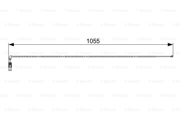 senzor de avertizare,uzura placute de frana 1 987 473 001 BOSCH