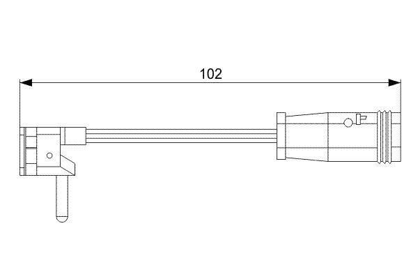 Senzor de avertizare,uzura placute de frana 1 987 473 019 BOSCH