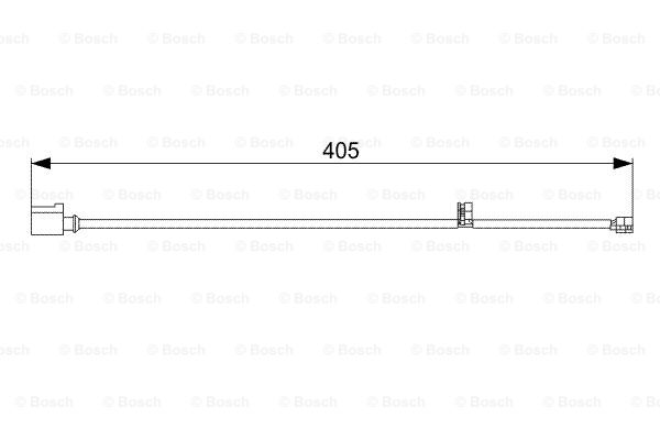 Senzor de avertizare,uzura placute de frana 1 987 473 025 BOSCH