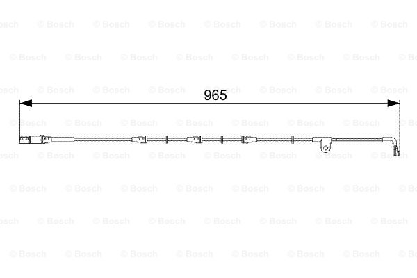 Senzor de avertizare,uzura placute de frana 1 987 473 027 BOSCH