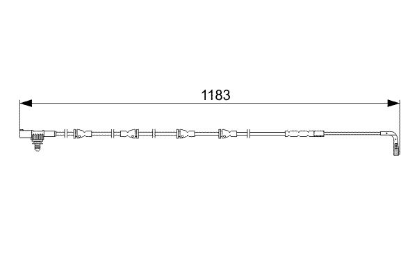 Senzor de avertizare,uzura placute de frana 1 987 473 031 BOSCH