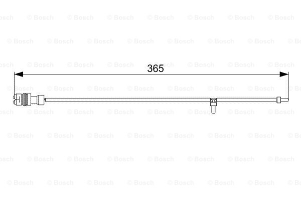 senzor de avertizare,uzura placute de frana 1 987 473 040 BOSCH