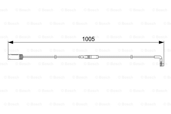senzor de avertizare,uzura placute de frana 1 987 473 053 BOSCH