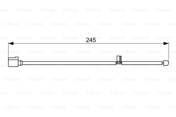 senzor de avertizare,uzura placute de frana 1 987 473 068 BOSCH