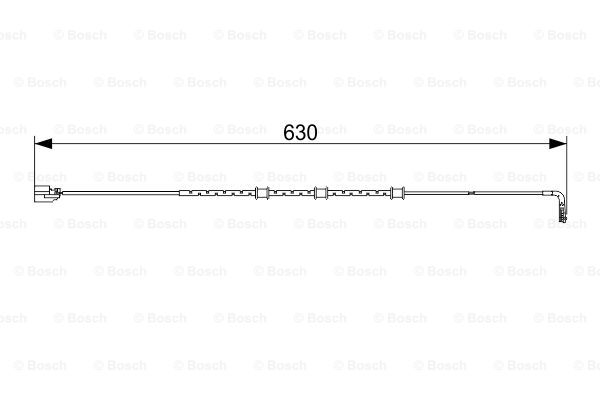 senzor de avertizare,uzura placute de frana 1 987 473 556 BOSCH
