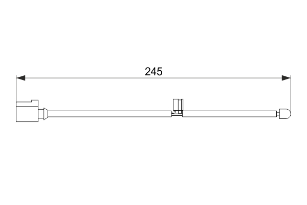 senzor de avertizare,uzura placute de frana 1 987 474 563 BOSCH