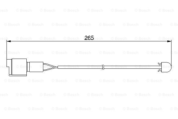 senzor de avertizare,uzura placute de frana 1 987 474 904 BOSCH