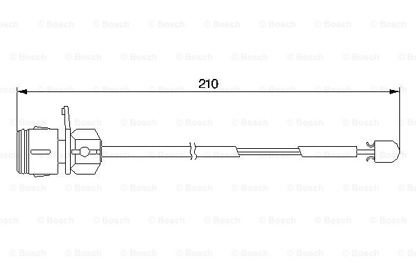 senzor de avertizare,uzura placute de frana 1 987 474 938 BOSCH